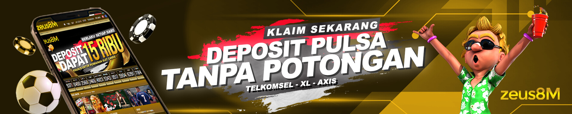 ZEUS8M DEPOSIT PULSA TANPA POTONGAN